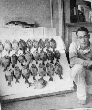 Image of Marvin Schooley with caught fish.